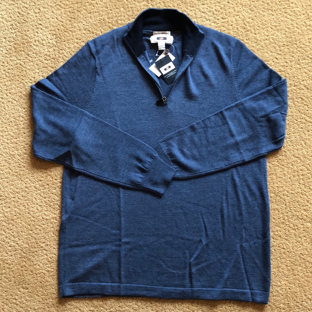 Men’s half-zip Merino wool sweater